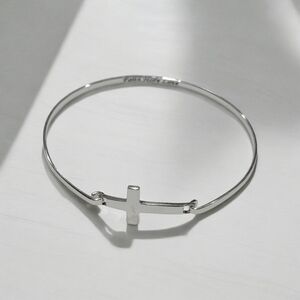 Faith Hope Love Silver Bracelet